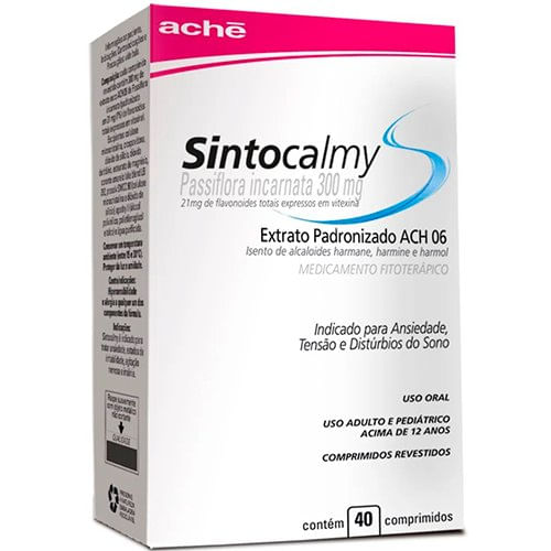 Encontraproduto.com.br - Sintocalmy 300mg com 40 Comprimidos Aché