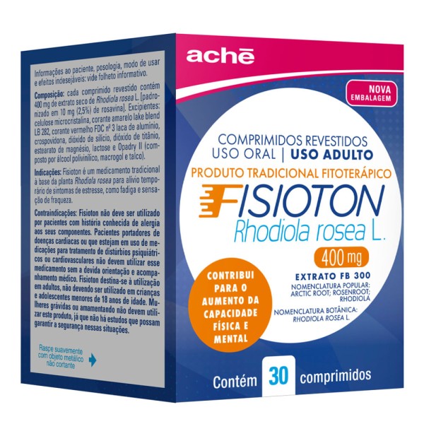 Encontraproduto.com.br - Fisioton 400Mg Caixa Com 30 Comprimidos