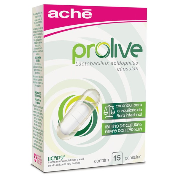Encontraproduto.com.br - Blister Prolive Com 15 Cápsulas