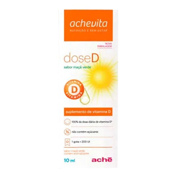 Vitamina D Dose D 200UI Aché Maçã Verde 10ml