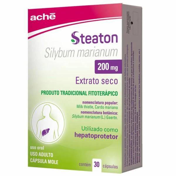 Encontraproduto.com.br - Steaton 200mg com 30 Cápsulas Aché