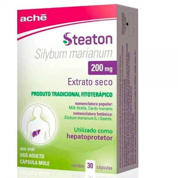Encontraproduto.com.br - Steaton 200mg com 30 Cápsulas Aché