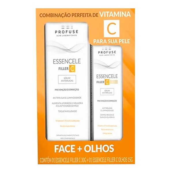 Encontraproduto.com.br - Kit Anti Idade Profuse Essencele Filler 50g Protetor Solar Ensolei Aox