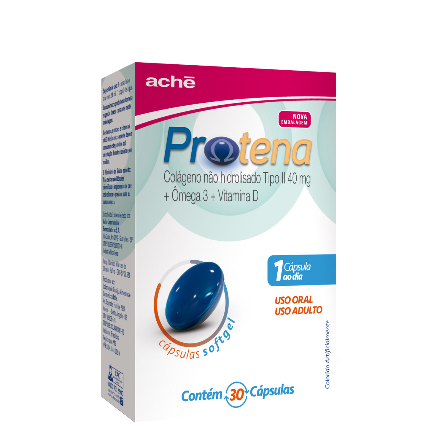 Encontraproduto.com.br - Protena com 30 Cápsulas Aché