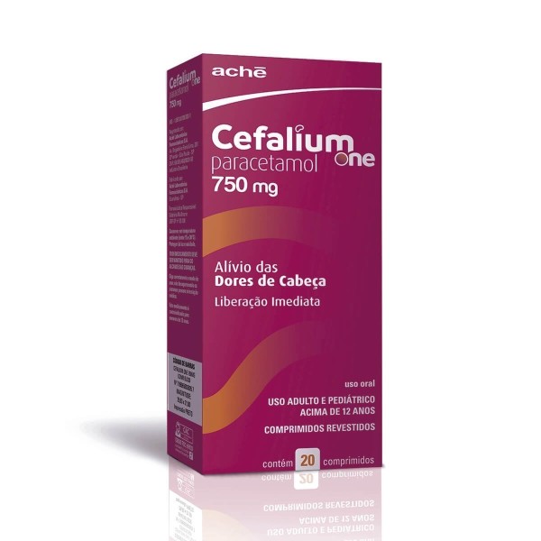 Encontraproduto.com.br - Cefalium ONE 750MG Comprimido revestido - Caixa com 20 Comprimidos