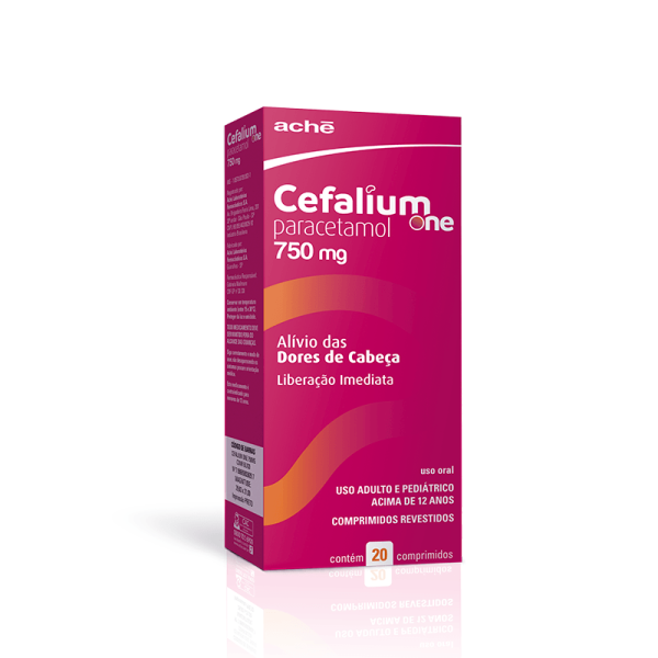 Encontraproduto.com.br - Cefalium ONE 750MG Comprimido revestido - Caixa com 20 Comprimidos