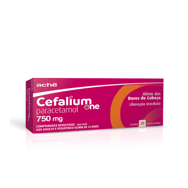 Encontraproduto.com.br - Cefalium ONE 750MG Comprimido revestido - Caixa com 20 Comprimidos