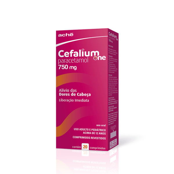 Encontraproduto.com.br - Cefalium ONE 750MG Comprimido revestido - Caixa com 20 Comprimidos