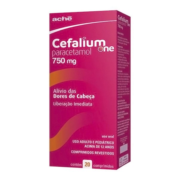 Encontraproduto.com.br - Cefalium ONE 750MG Comprimido revestido - Caixa com 20 Comprimidos