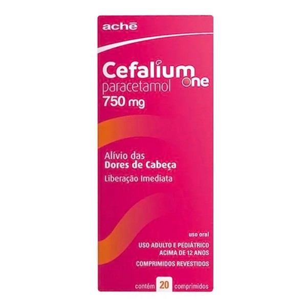 Encontraproduto.com.br - Cefalium ONE 750MG Comprimido revestido - Caixa com 20 Comprimidos