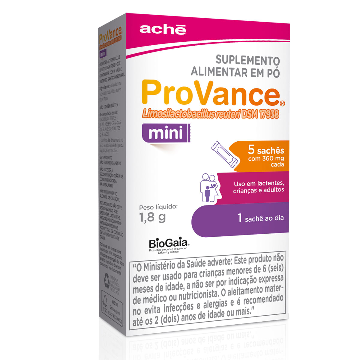 Encontraproduto.com.br - Provance Mini Ache Farma 360mg com 5 Sachês 1,8g