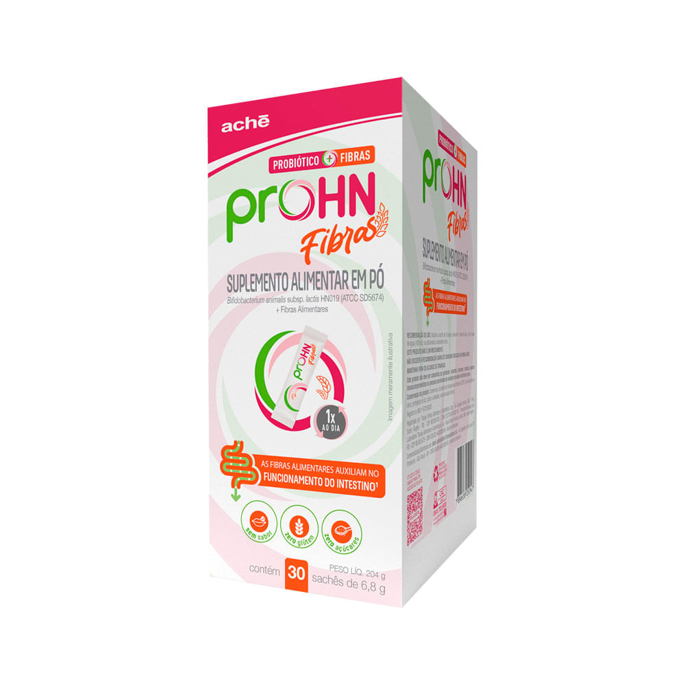Encontraproduto.com.br - Prohn Fibras Com 30 Saches De 6,8gr Sem Sabor Ache