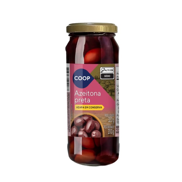 Azeitona Preta Azapa Coop Vidro 200g