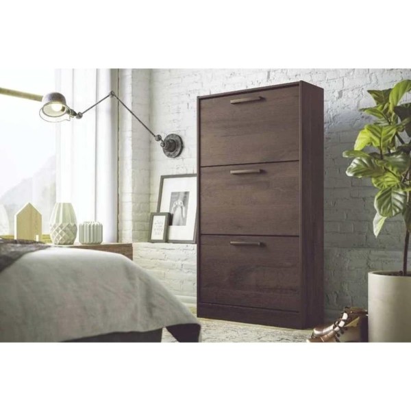 Encontraproduto.com.br - Armário Sapateira Quarto Havana Plus c/ 3 Portas Branco - Santos Andirá