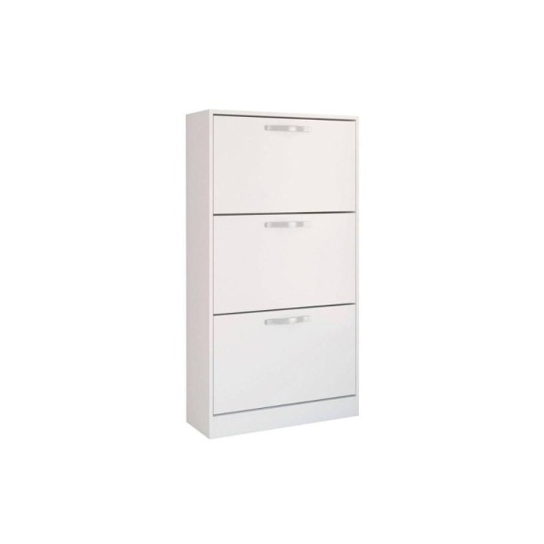 Encontraproduto.com.br - Armário Sapateira Quarto Havana Plus c/ 3 Portas Branco - Santos Andirá