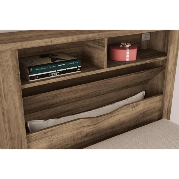 Encontraproduto.com.br - Cama Solteiro Invicta C/ 2 Gavetas ébano - Santos Andirá