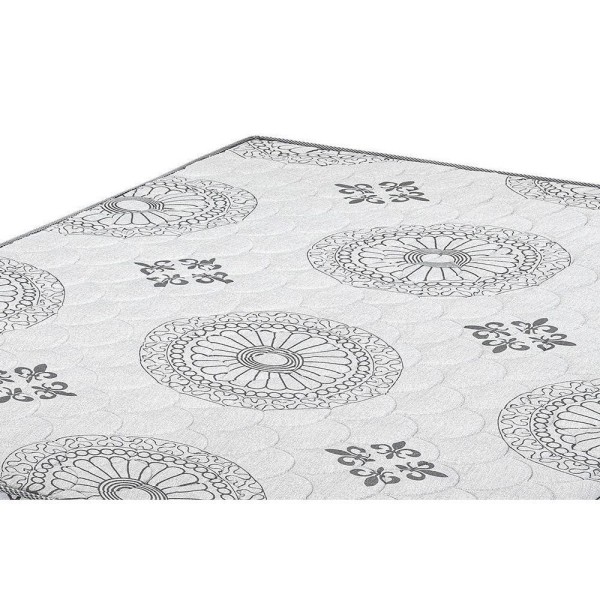 Encontraproduto.com.br - Colchão Solteiro Pérola Polar (1un) + Cama Invicta c/ 2 Gavetas Branco