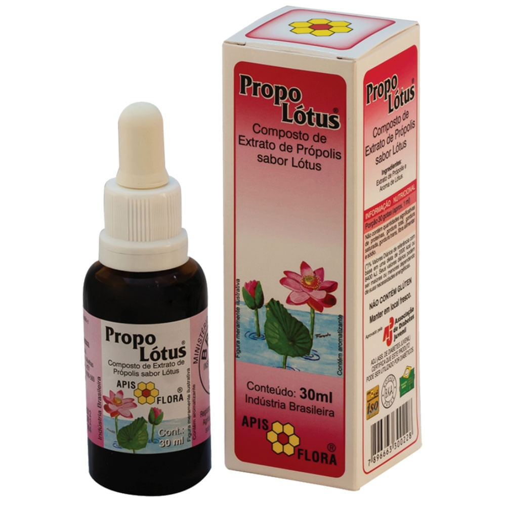 Encontraproduto.com.br - Propo Lótus (Própolis) sabor Lótus 30ml - Apis Flora