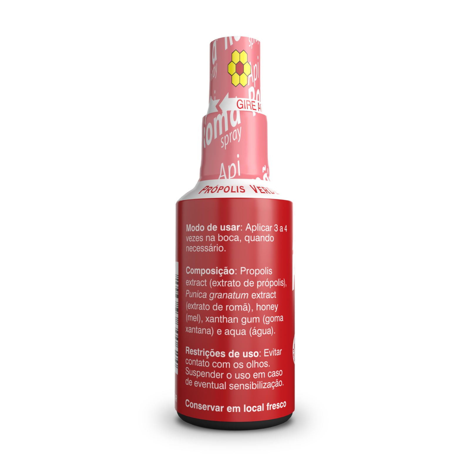 Encontraproduto.com.br - Apiromã Spray de Própolis Romã e Mel Orgânico 30ml - Apis Flora