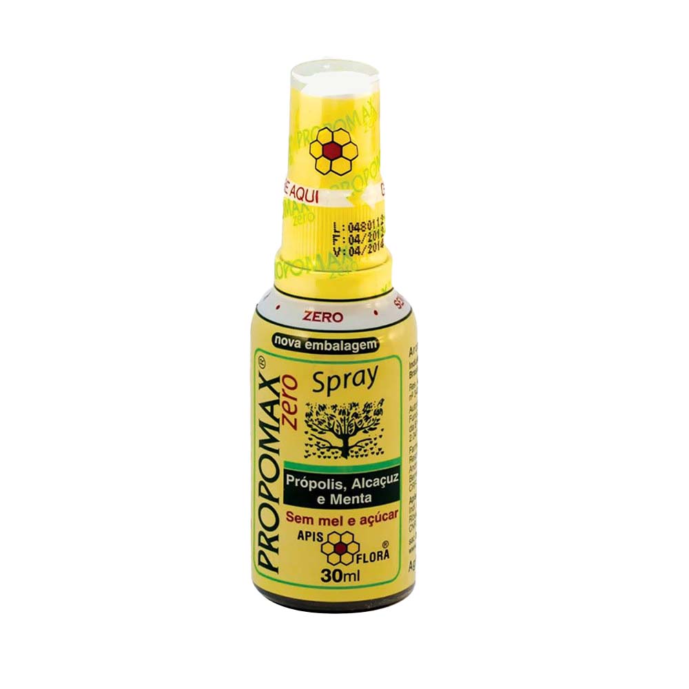 Encontraproduto.com.br - Propomax Zero Spray de Extrato de Própolis Verde e Menta Sem Álcool 30ml - Apis Flora
