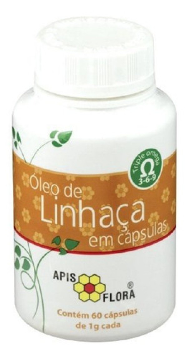 Óleo de Linhaça (1000mg) 60 Cápsulas - Apis Flora