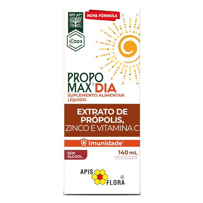 Encontraproduto.com.br - Propomax Dia (Extrato de Própolis, Zinco e Vitamina C) 140ml - Apis Flora