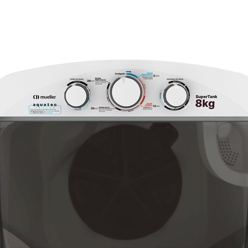 Encontraproduto.com.br - Lavadora de roupas SuperTank 8kg Branca 220V Mueller