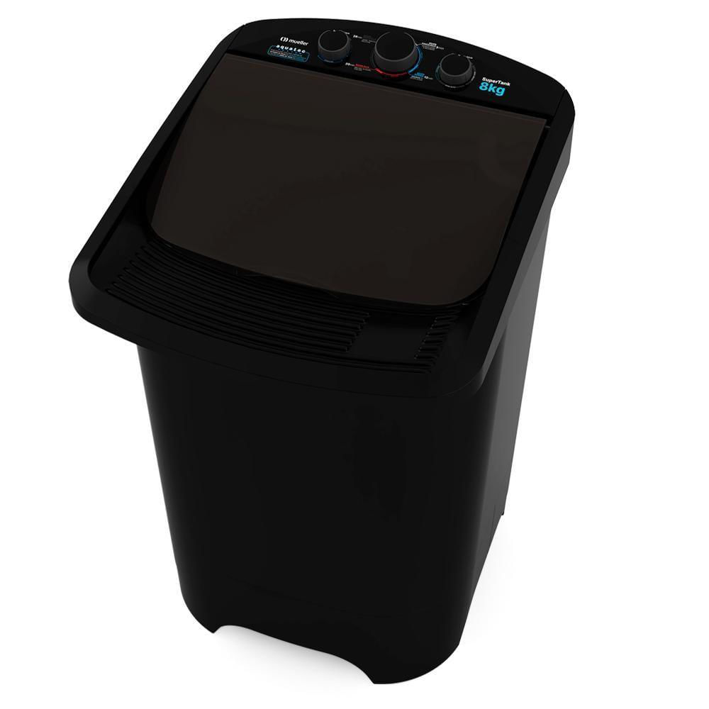 Encontraproduto.com.br - Tanquinho Supertank Mueller com Aquatec 8Kg Preto 127V