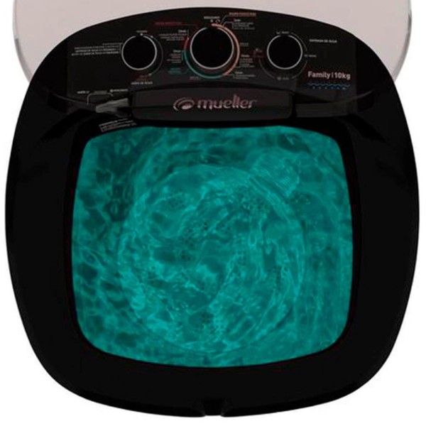 Encontraproduto.com.br - Tanquinho Mueller 12kg Family Aquatec Preto - 127v