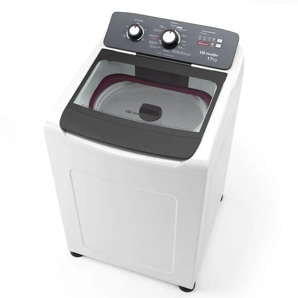 Encontraproduto.com.br - Lavadora de Roupa Automática Mueller 17Kg com Ultracentrifugação e Ciclo Rápido Branca MLA17 – 127 Volts