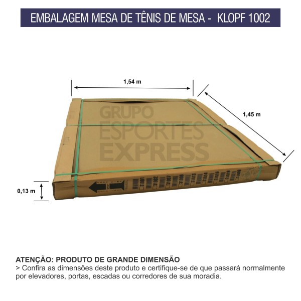 Encontraproduto.com.br - Mesa de Ping Pong Oficial - MDP 18mm - Klopf - Cód. 1002