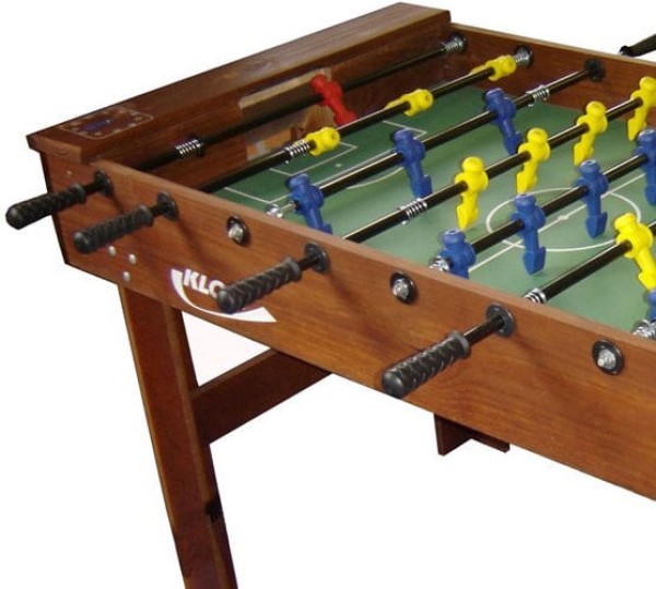 Encontraproduto.com.br - Mesa de Pebolim Toto Klopf em Madeira Maciça com Contador de Pontos