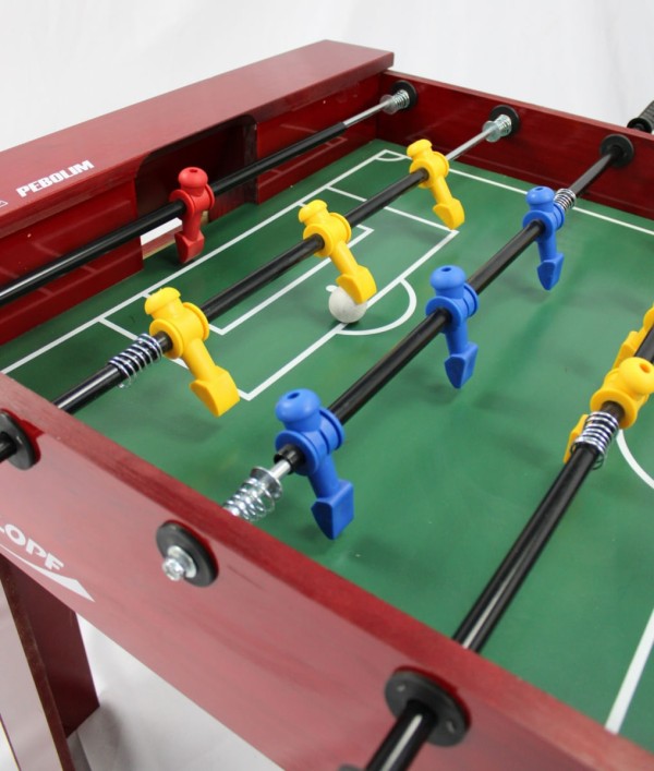 Encontraproduto.com.br - Mesa de Pebolim Toto Klopf em Madeira Maciça com Contador de Pontos