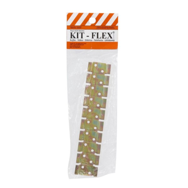 Encontraproduto.com.br - Suporte de Metal Bicromatizado para 10 Disjuntor DIN Kitflex