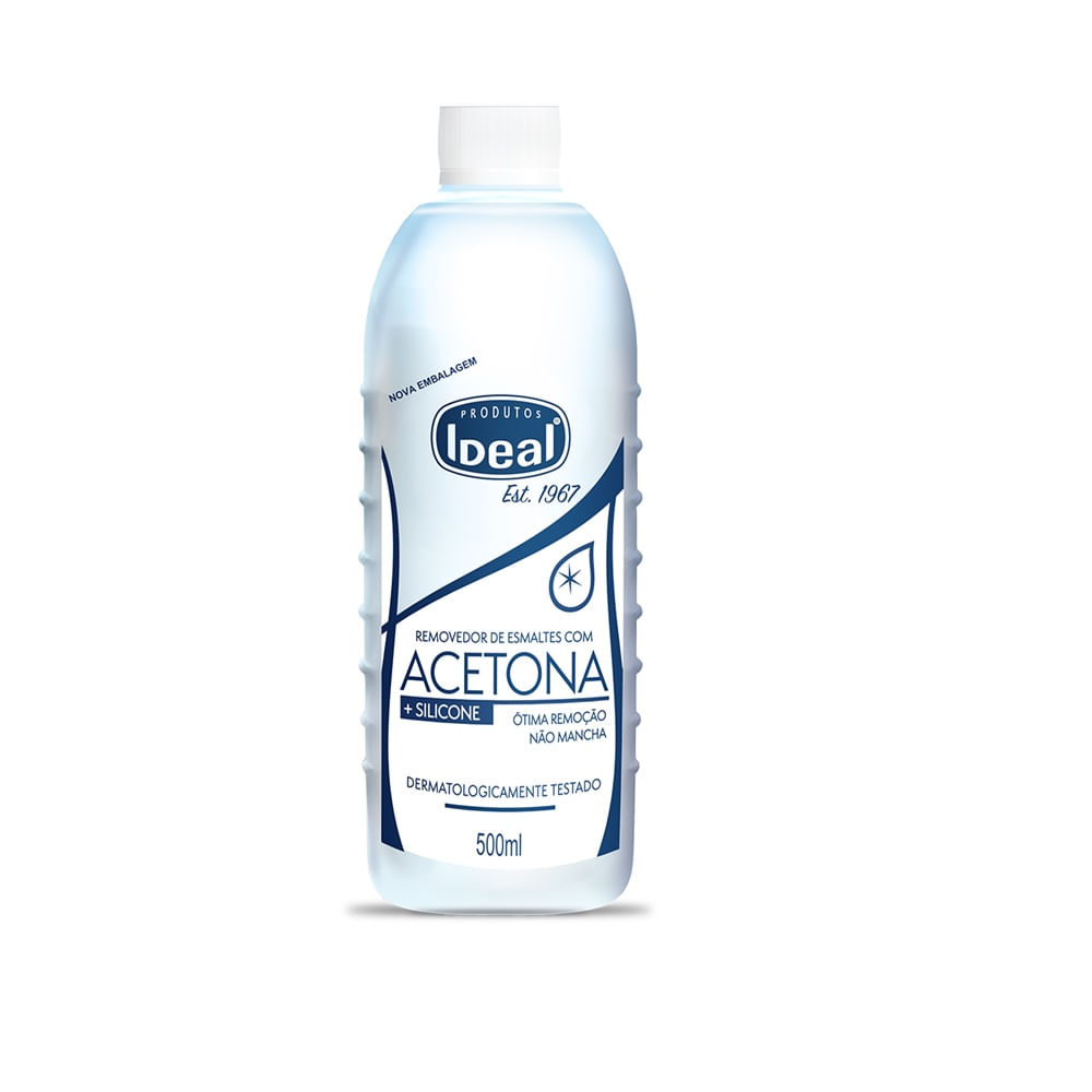 Encontraproduto.com.br - Removedor de Esmaltes Ideal Com Acetona + Silicone 500ml