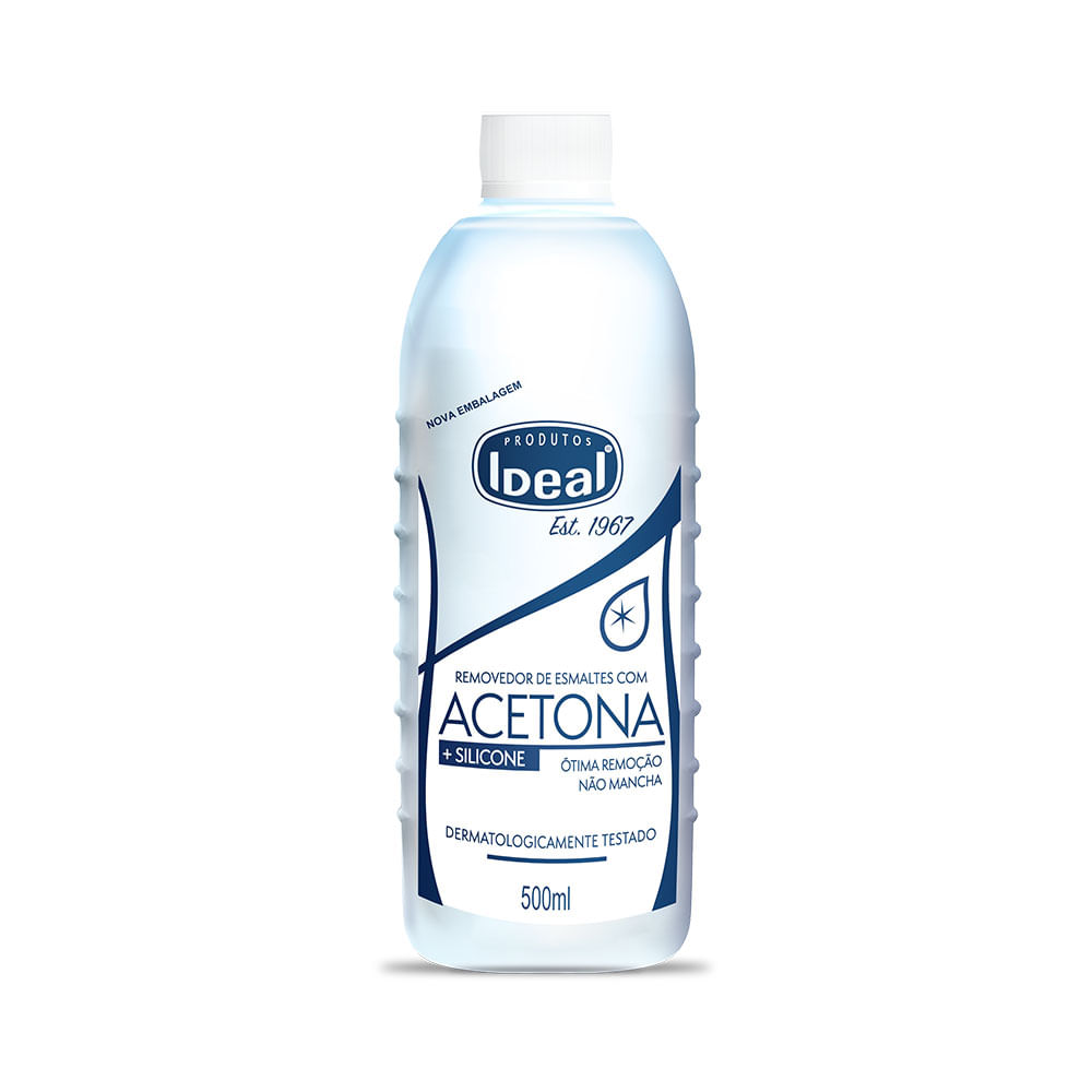 Encontraproduto.com.br - Removedor de Esmaltes Ideal Com Acetona + Silicone 500ml
