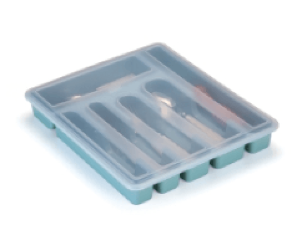 Encontraproduto.com.br - Porta Talher Tampa 6 Divisorias Rainha