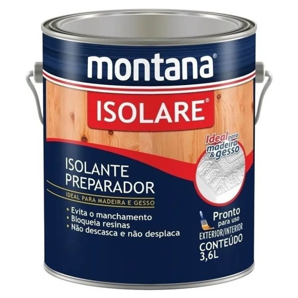 Verniz Isolare 3,6L Incolor Acetinado Montana