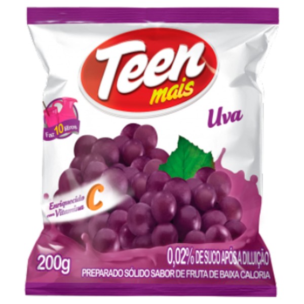 Encontraproduto.com.br - Refresco Em Pó Uva Teen Mais 200g