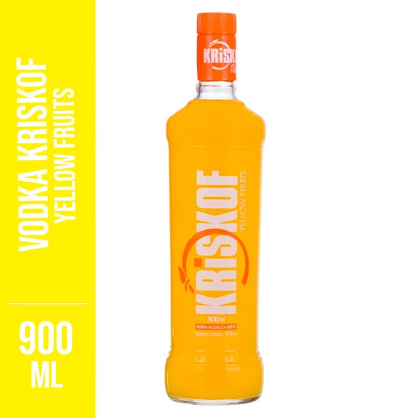 Encontraproduto.com.br - Vodka Kriskof Yellow Fruits 900ml
