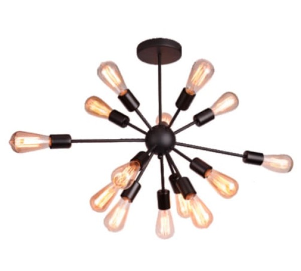 Encontraproduto.com.br - LUMINARIA PEND ATOMUS PT 40W E27X14 NITR