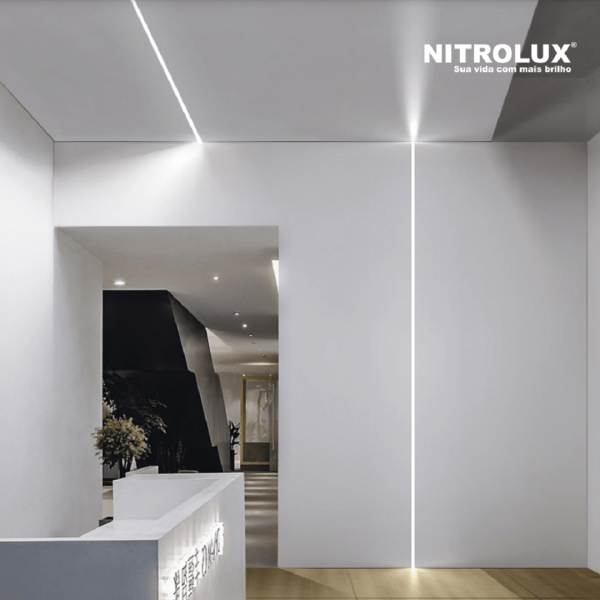 Encontraproduto.com.br - Perfil de Embutir 23,6Mmx17mm com 2 Metros - 5169 - Nitrolux