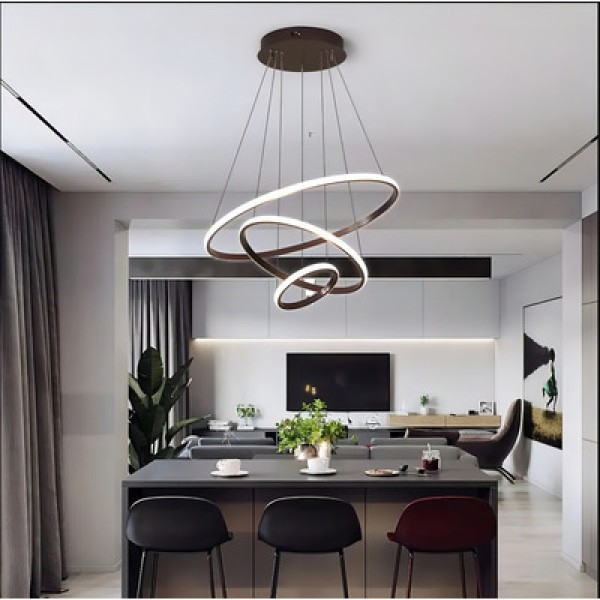 Encontraproduto.com.br - Lustre Pendente Nitrolux LP-403D Dourado Led Bivolt