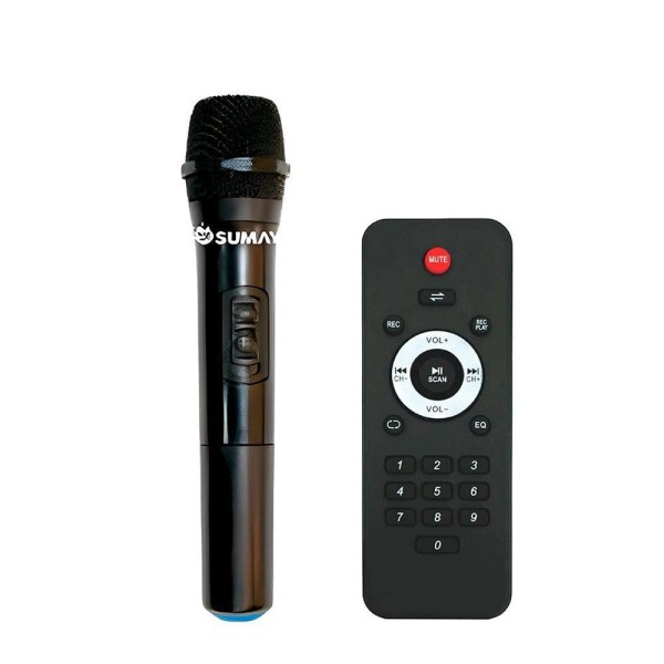 Encontraproduto.com.br - Alto Falante Sm-cap42 Thunder Bolt Bluetooth Led 1400w Bivolt - 2 Mic