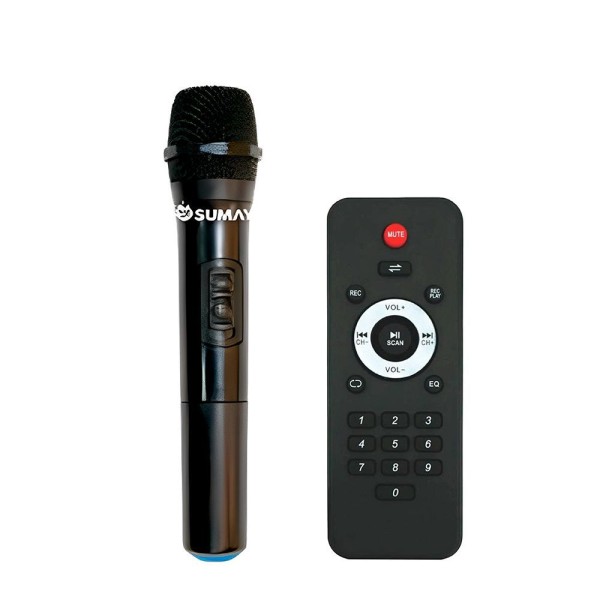 Encontraproduto.com.br - Alto Falante Sm-cap42 Thunder Bolt Bluetooth Led 1400w Bivolt - 2 Mic