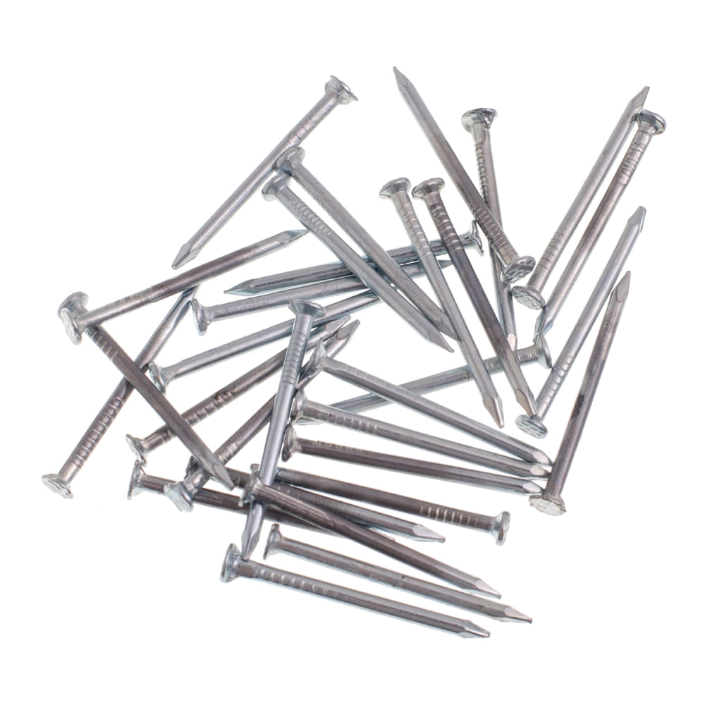 Encontraproduto.com.br - Prego comum zincado com cabeça 10x10mm com 30 unidades - bemfixa