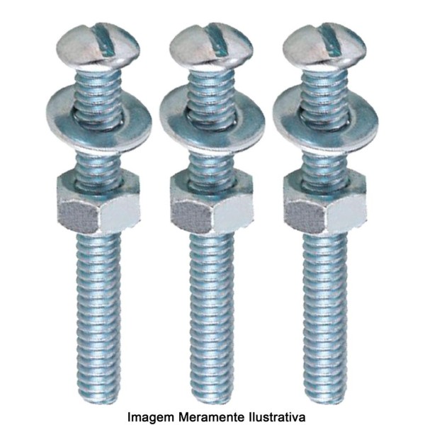 Encontraproduto.com.br - Parafuso Rosca Máquina 3/16x3/4  5 Unidades Bemfixa
