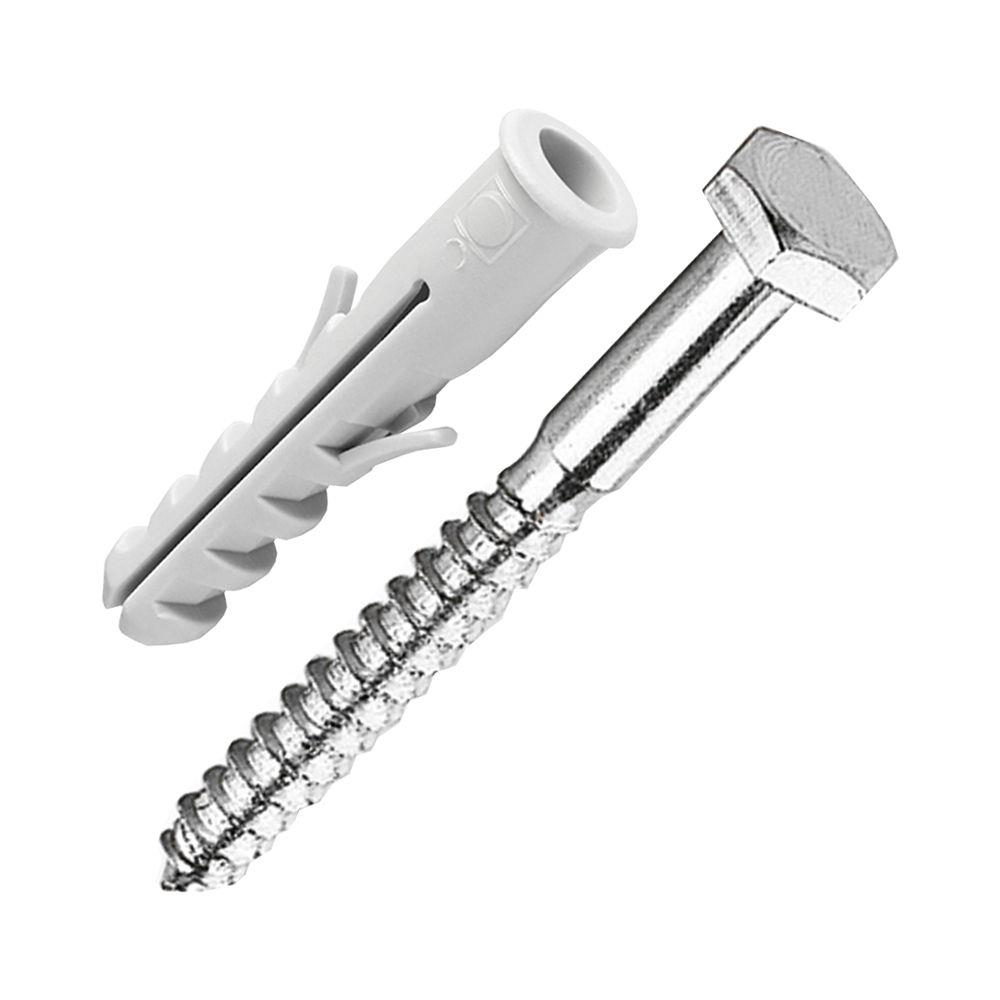 Encontraproduto.com.br - Parafuso Sextavado Rosca Soberba Com Bucha 8 Mm 2 Unidades Bemfixa