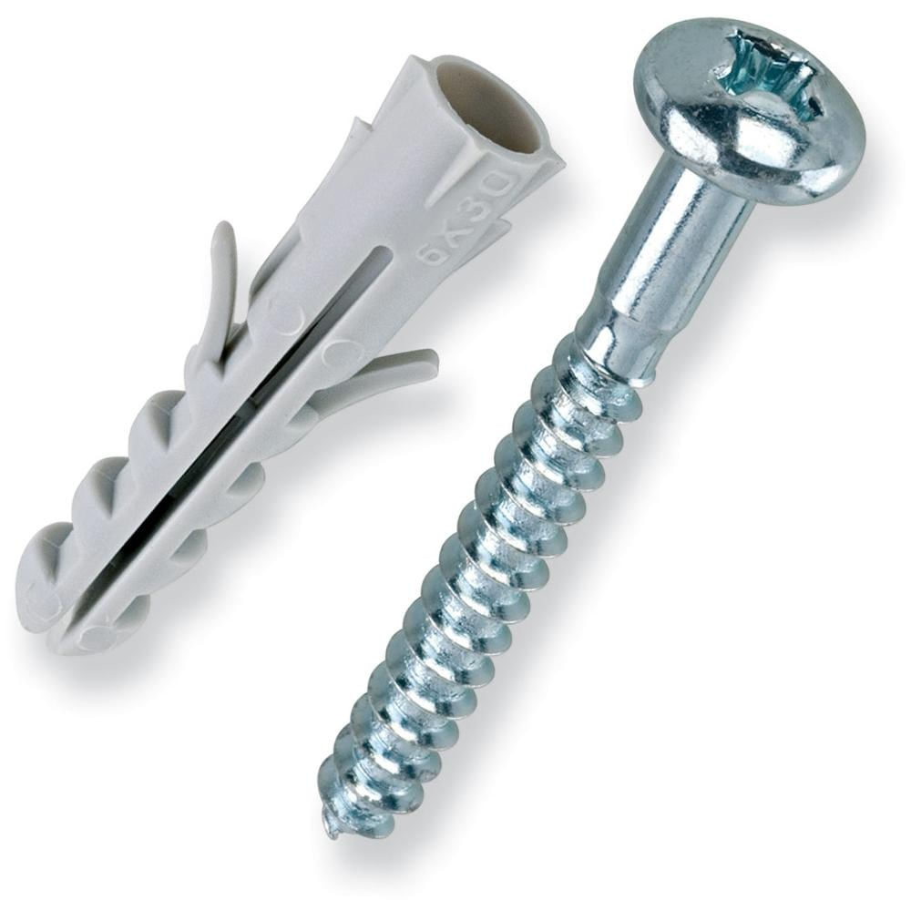 Encontraproduto.com.br - Parafuso phillips cabeça panela com bucha de nylon 3122 06mm 10 unidades Bemfixa