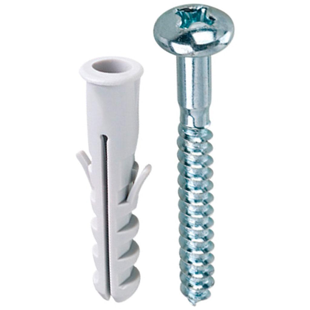 Encontraproduto.com.br - Parafuso phillips cabeça panela com bucha de nylon 3124 08mm 05 unidades Bemfixa
